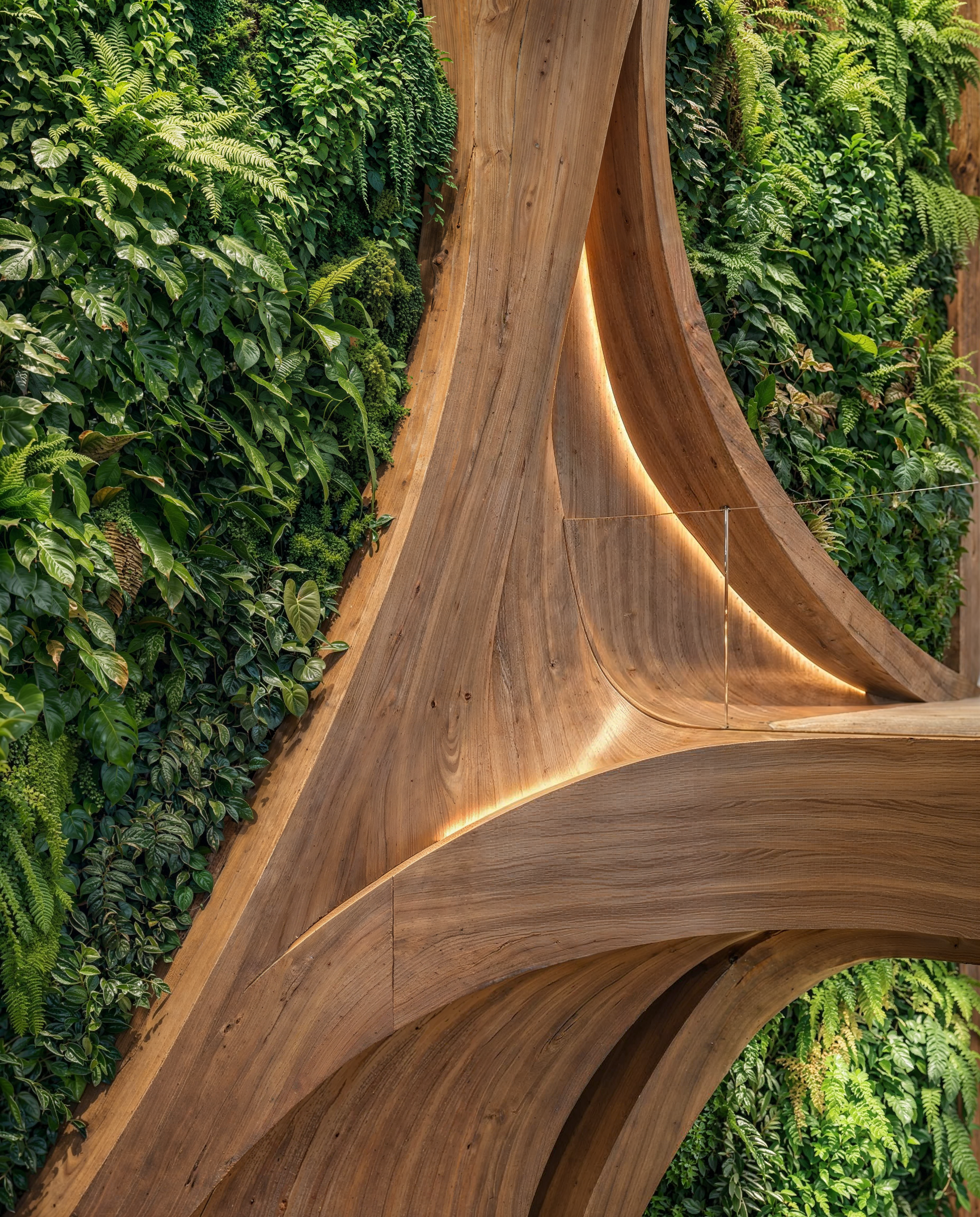 Oasis Vertical — Detalle botánico